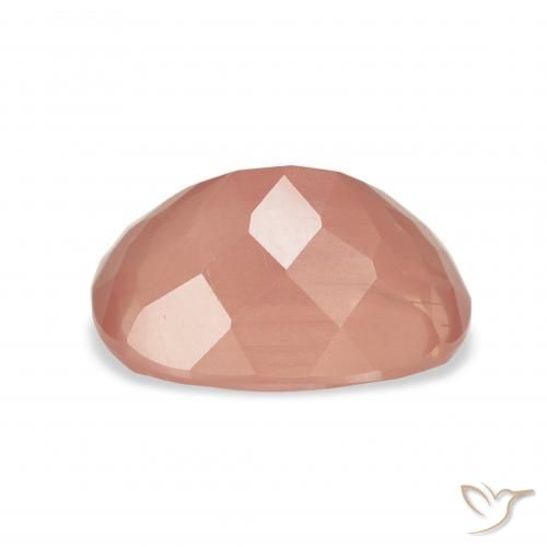 Labradorita andesina rosa médio Natural 4.12ct, Almofada, Transparente