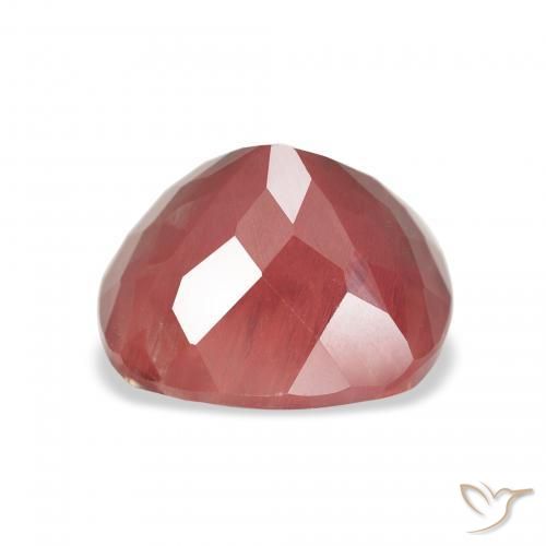 Labradorita andesina vermelho médio Natural 3.40ct, Almofada, Translúcido