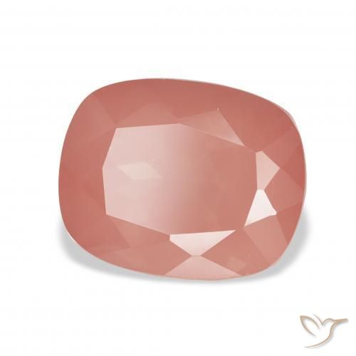 Labradorita andesina vermelho médio Natural 4.78ct, Almofada, Transparente