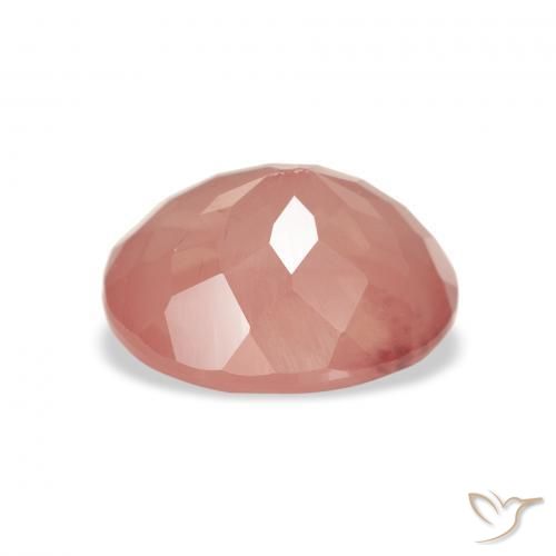 Labradorita andesina Laranja Avermelhado Pálido Natural 2.31ct, oval, Transparente
