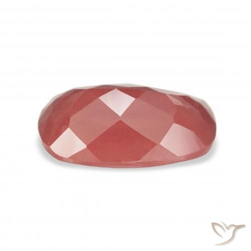 Labradorita andesina Laranja Avermelhado Pálido Natural 3.24ct, Almofada, Transparente