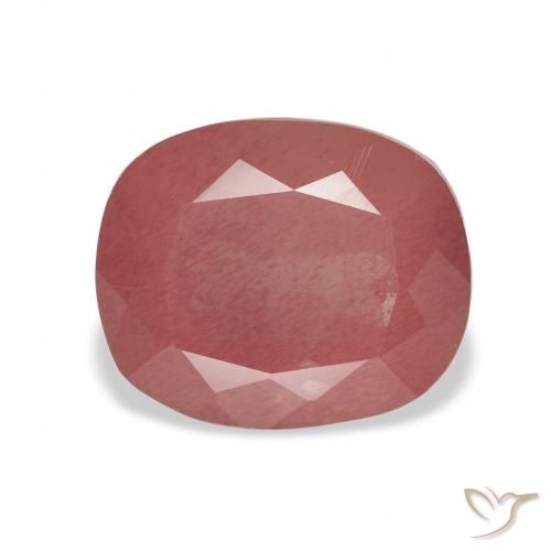 3.19ct Natural vermelho médio Labradorita andesina, Almofada, Transparente
