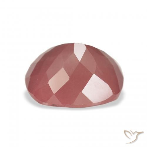 Labradorita andesina vermelho médio Natural 3.19ct, Almofada, Transparente