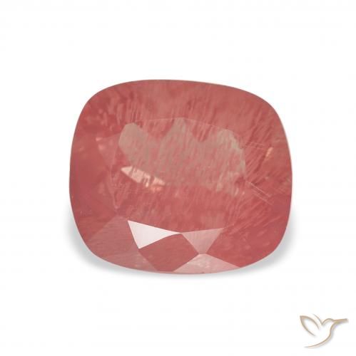 2.05ct Natural Blush vermelho Labradorita andesina, Almofada, Transparente