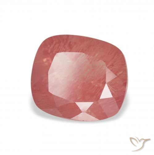 Labradorita andesina Blush vermelho Natural 2.05ct, Almofada, Transparente