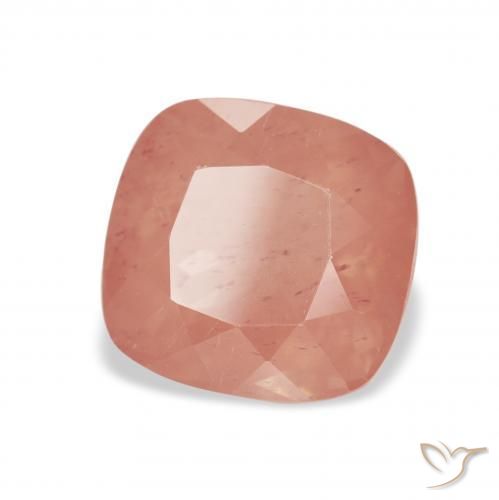 Labradorita andesina vermelho médio Natural 2.41ct, Almofada, Transparente