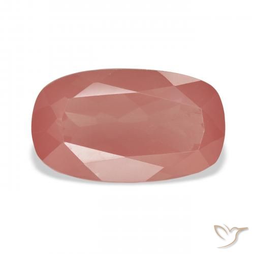 5.52ct Natural vermelho médio Labradorita andesina, Almofada, Transparente