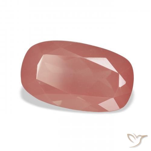 Labradorita andesina vermelho médio Natural 5.52ct, Almofada, Transparente
