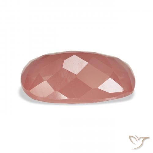 Labradorita andesina vermelho médio Natural 5.52ct, Almofada, Transparente