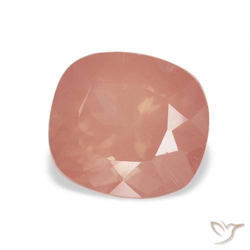 Labradorita andesina rosa médio Natural 2.32ct, Almofada, Transparente