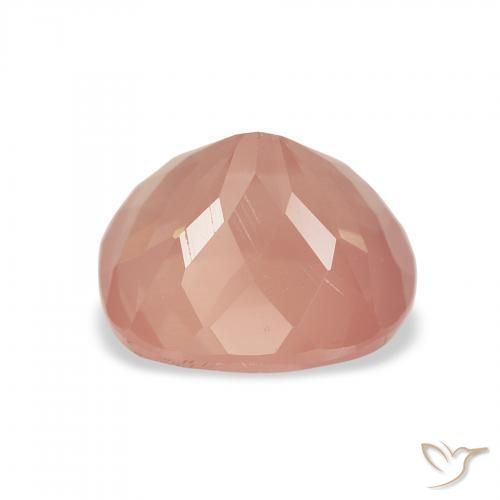 Labradorita andesina rosa médio Natural 2.32ct, Almofada, Transparente