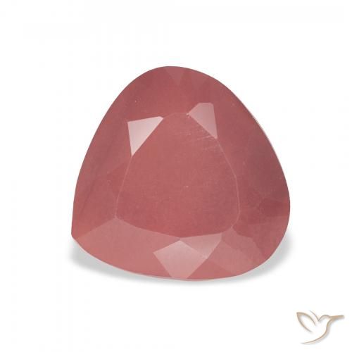3.32ct Natural Rosa Alaranjado Labradorita andesina, Formato de pêra, Translúcido