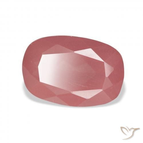 Labradorita andesina rosa médio Natural 6.03ct, Almofada, Translúcido
