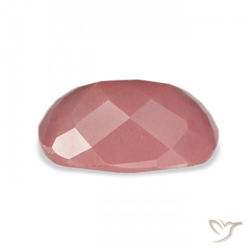 Labradorita andesina rosa médio Natural 6.03ct, Almofada, Translúcido