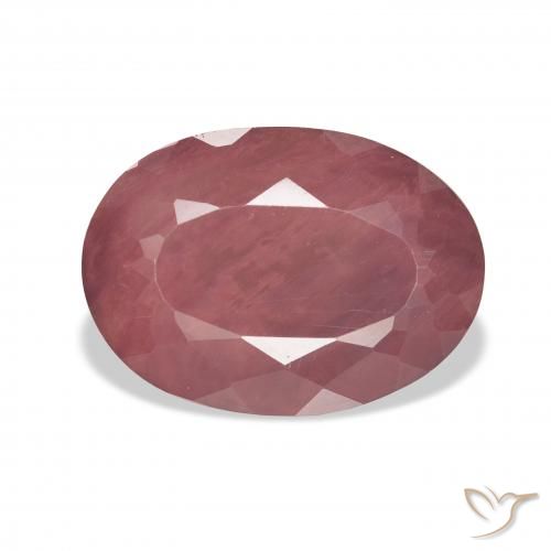 8.23ct Natural Rosa Profundo Labradorita andesina, oval, Translúcido