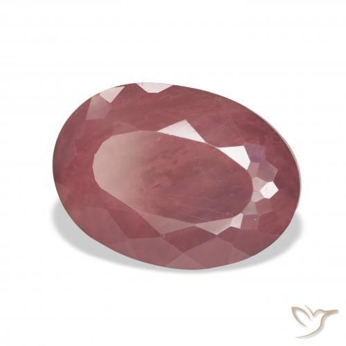 Labradorita andesina Rosa Profundo Natural 8.23ct, oval, Translúcido
