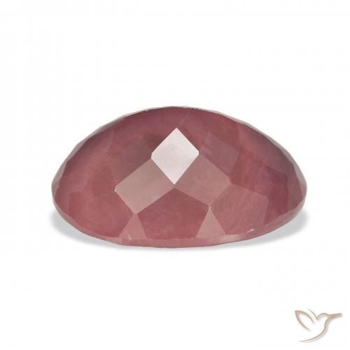 Labradorita andesina Rosa Profundo Natural 8.23ct, oval, Translúcido