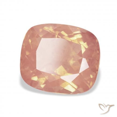 Labradorita andesina laranja avermelhado Natural 5.74ct, Almofada, Transparente