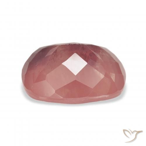 Labradorita andesina Laranja Avermelhado Pálido Natural 6.19ct, Almofada, Transparente