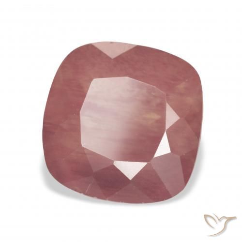 Labradorita andesina vermelho médio Natural 4.63ct, Almofada, Transparente