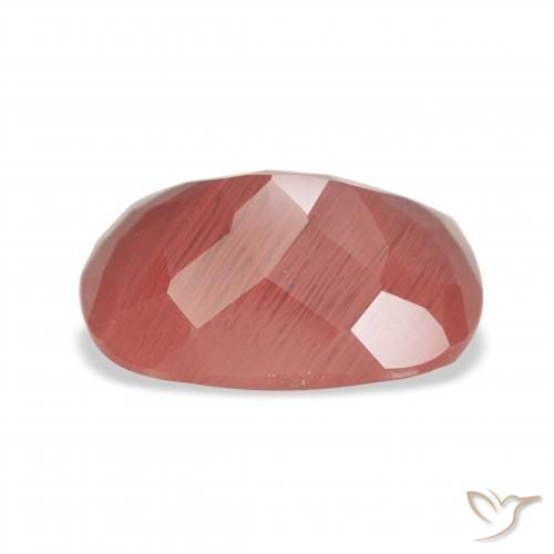 Labradorita andesina Sangue vermelho Natural 3.61ct, Almofada, Translúcido