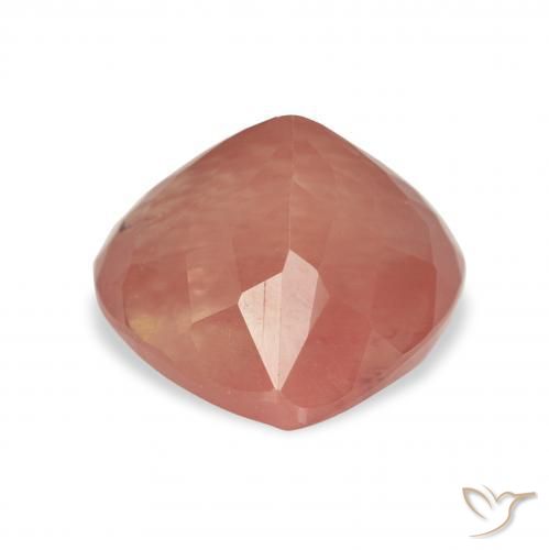 Labradorita andesina vermelho médio Natural 3.16ct, Formato de pêra, Transparente