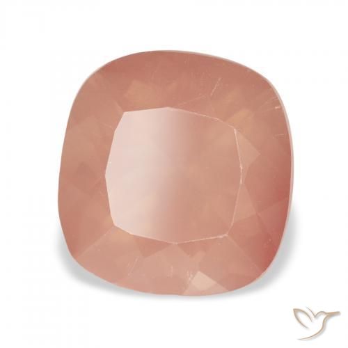 Labradorita andesina rosa médio Natural 3.08ct, Almofada, Transparente