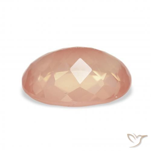 Labradorita andesina Laranja Avermelhado Claro Natural 3.35ct, oval, Transparente