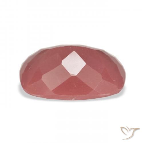 Labradorita andesina Laranja Avermelhado Pálido Natural 6.11ct, Almofada, Translúcido