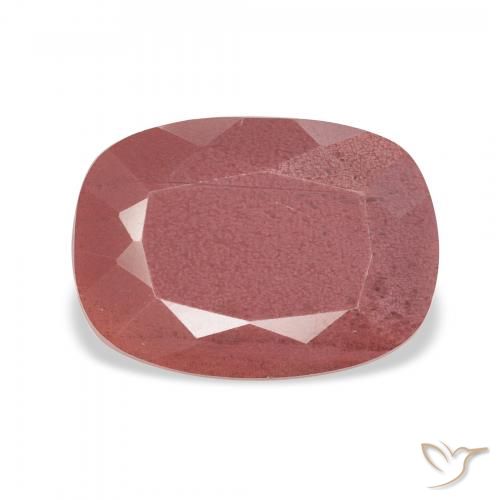 3.07ct Natural rosa rosa Labradorita andesina, Almofada, Translúcido