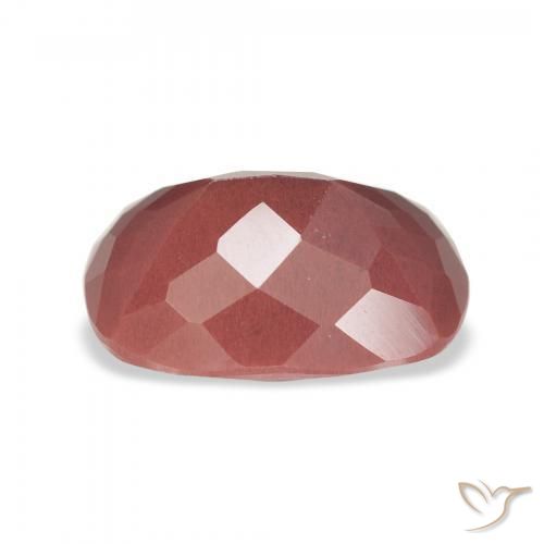 Labradorita andesina rosa rosa Natural 3.07ct, Almofada, Translúcido