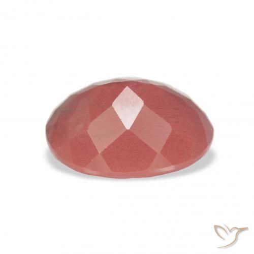 Labradorita andesina vermelho médio Natural 2.96ct, oval, Translúcido