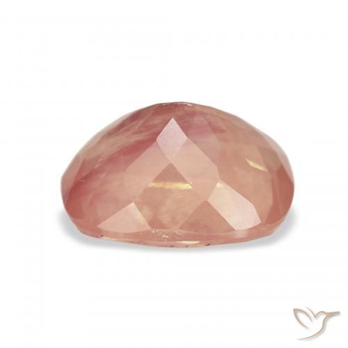 Labradorita andesina rosa médio Natural 3.13ct, Almofada, Transparente