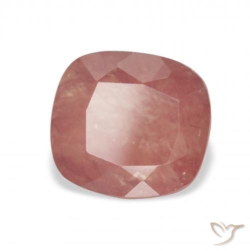Labradorita andesina rosa rosa Natural 2.46ct, Almofada, Transparente
