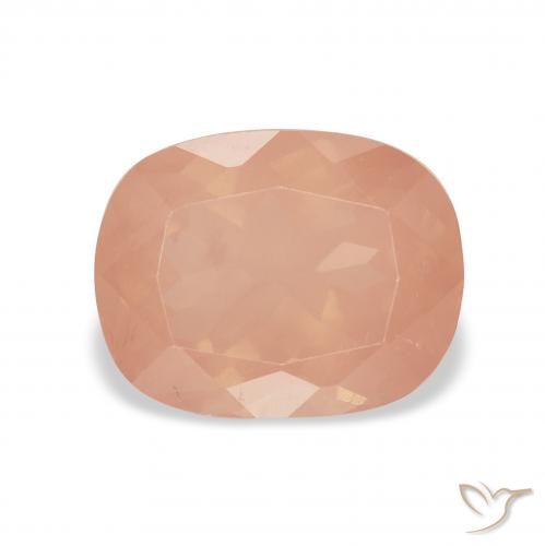2.28ct Natural Laranja Avermelhado Claro Labradorita andesina, Almofada, Transparente