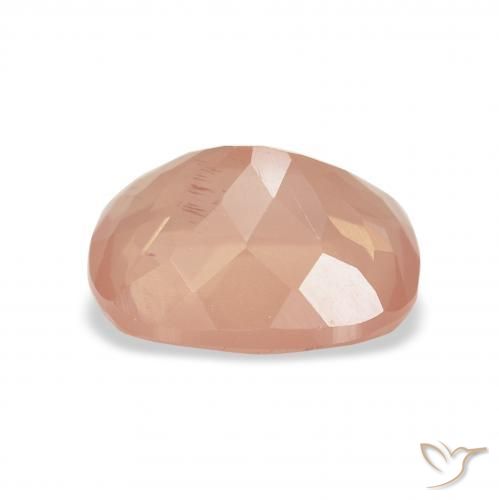 Labradorita andesina Laranja Avermelhado Claro Natural 2.28ct, Almofada, Transparente