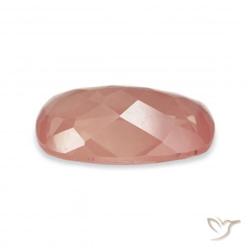 Labradorita andesina Framboesa Rosa Natural 3.22ct, Almofada, Transparente