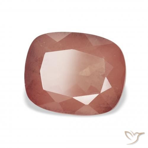 Labradorita andesina rosa médio Natural 3.83ct, Almofada, Transparente