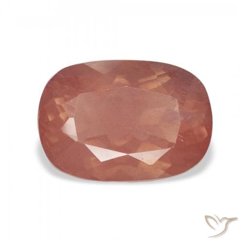 2.89ct Natural Framboesa Rosa Labradorita andesina, Almofada, Transparente