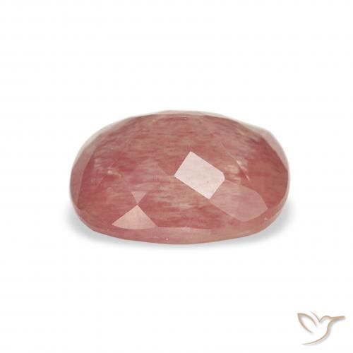 Labradorita andesina Framboesa Rosa Natural 1.33ct, Almofada, Transparente