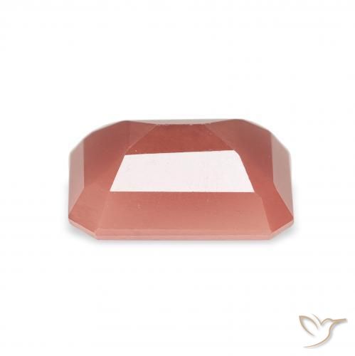 Labradorita andesina vermelho médio Natural 1.83ct, Corte Octógono / Esmeralda, Translúcido