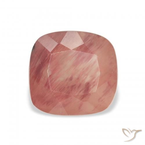 2.88ct Natural vermelho médio Labradorita andesina, Almofada, Translúcido