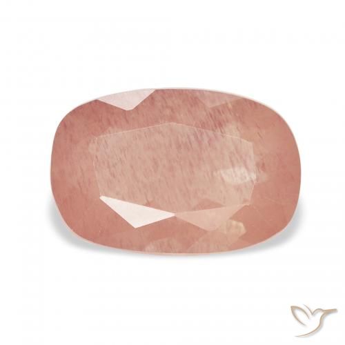 2.58ct Natural rosa médio Labradorita andesina, Almofada, Transparente