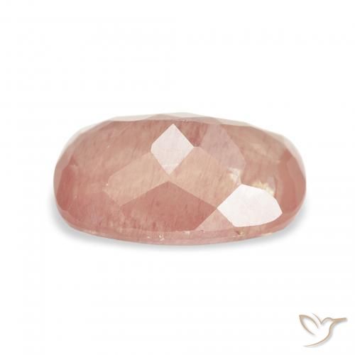 Labradorita andesina rosa médio Natural 2.58ct, Almofada, Transparente