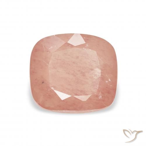 1.50ct Luz rosa Labradorita andesina, Almofada, Transparente