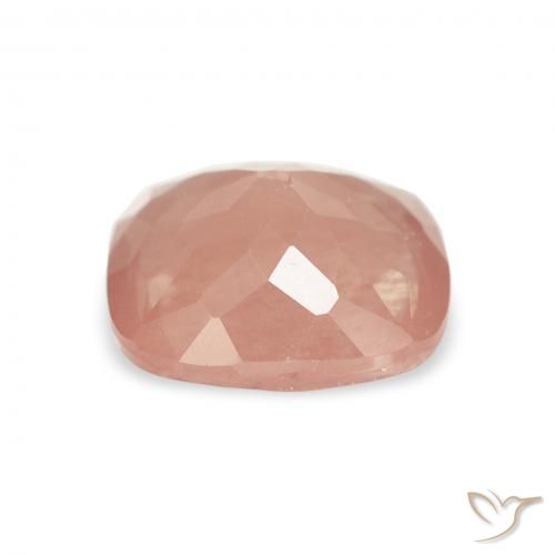 Labradorita andesina Luz rosa Natural 1.50ct, Almofada, Transparente