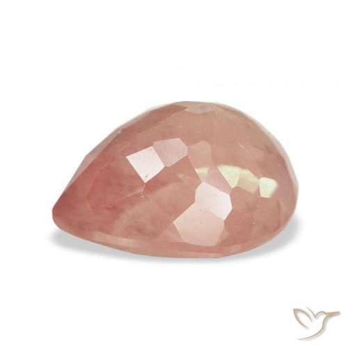 Labradorita andesina vermelho médio Natural 3.24ct, Formato de pêra, Transparente