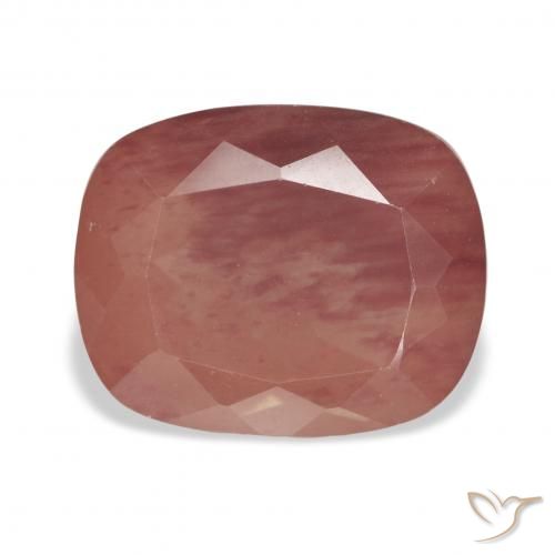 5.27ct Natural Laranja Vermelho Labradorita andesina, Almofada, Transparente