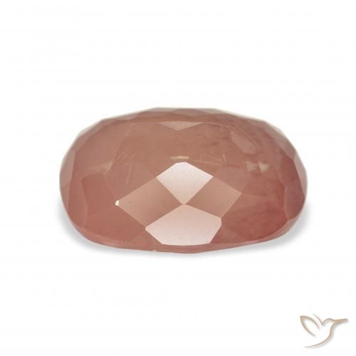 Labradorita andesina vermelho médio Natural 4.26ct, Almofada, Transparente