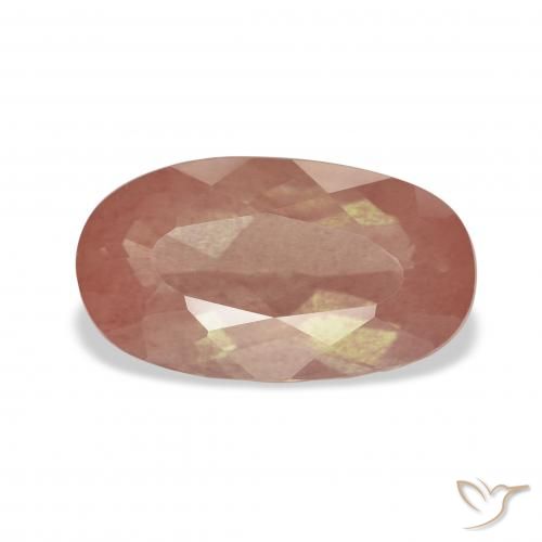 3.04ct Natural Laranja Médio Labradorita andesina, oval, Transparente